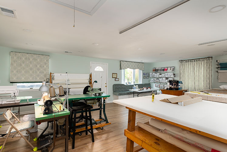 Workroom view from the back