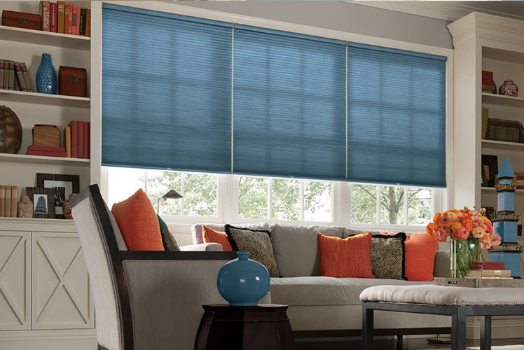 Pacific Blue Cellular Shade